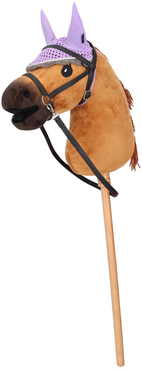 QHP - Oornetje voor Hobby Horse - Lila - One size LET OP!!! EXCL. HOBBYHORSE!! — afbeelding 2