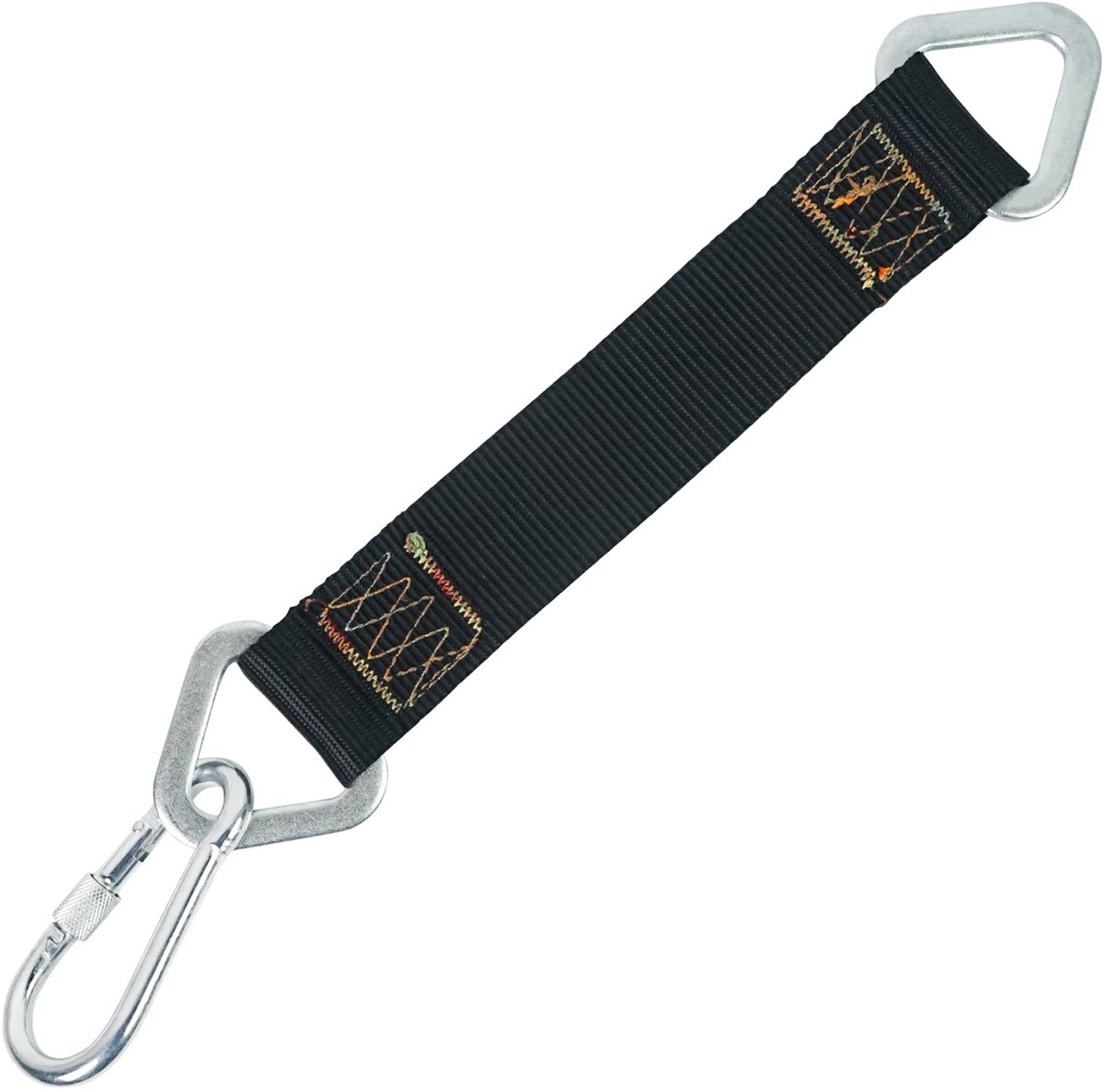Bokszak Ophanger - met Karabijnhaak - voor Boksen, MMA, Hangmat, Schommel, Klimrek & Katrolsysteem - Zwart - 24 cm