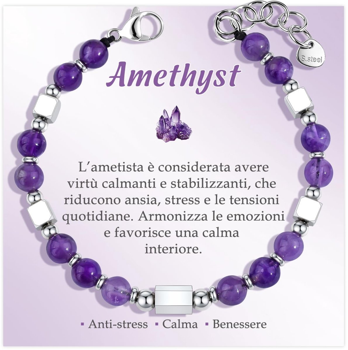 Elzusha - Damesarmband van Natuursteen als Cadeau