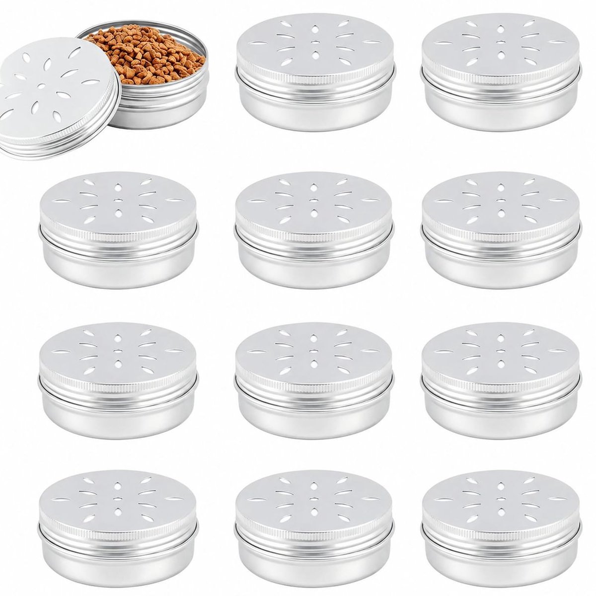 Elzusha - Geurblikjes voor Honden - 12 Stuks Aluminium 60 ml