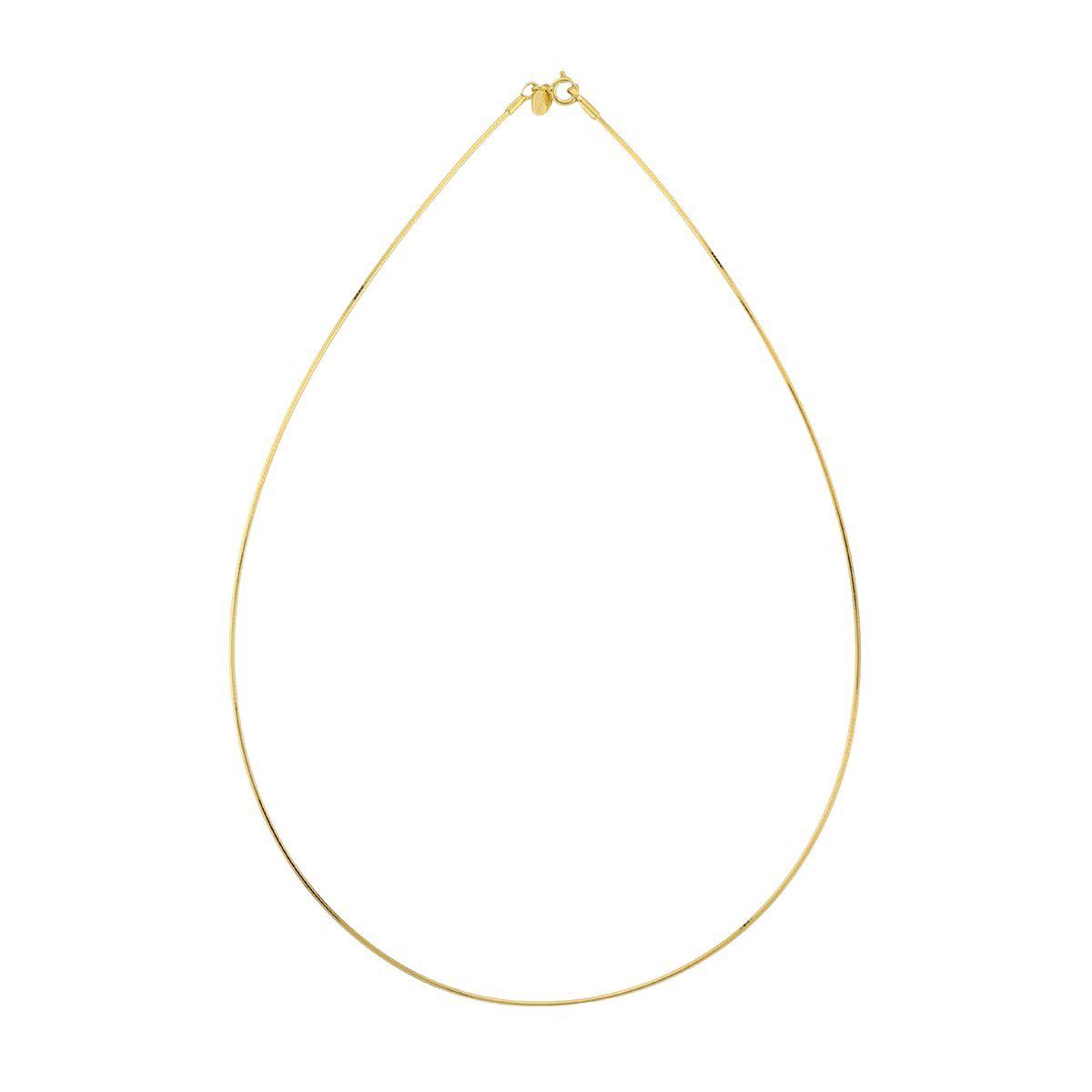 Cavill - 925 Sterling Zilver & 18K Goud Verguld - Dunne, Minimalistische Halsketting - 40 cm - Karabijnsluiting - Elegante Dames Sieraad