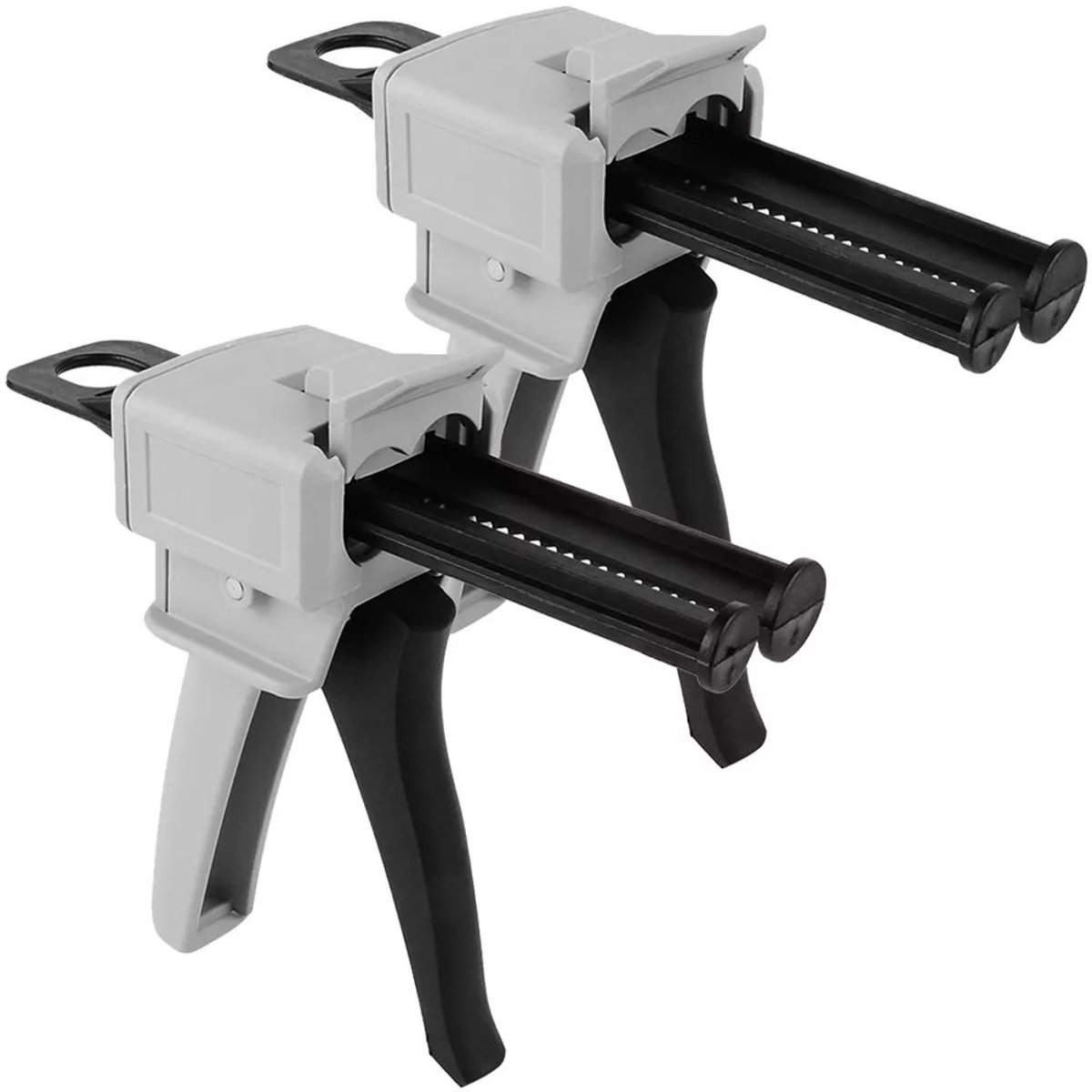 Lijmpistool voor 50 ml epoxyharslijm - Epoxylijmpistool - Universeel doseerpistool - Handmatig doseer- en mengpistool - Mengverhouding 1:1 of 1:2 - Set van 2
