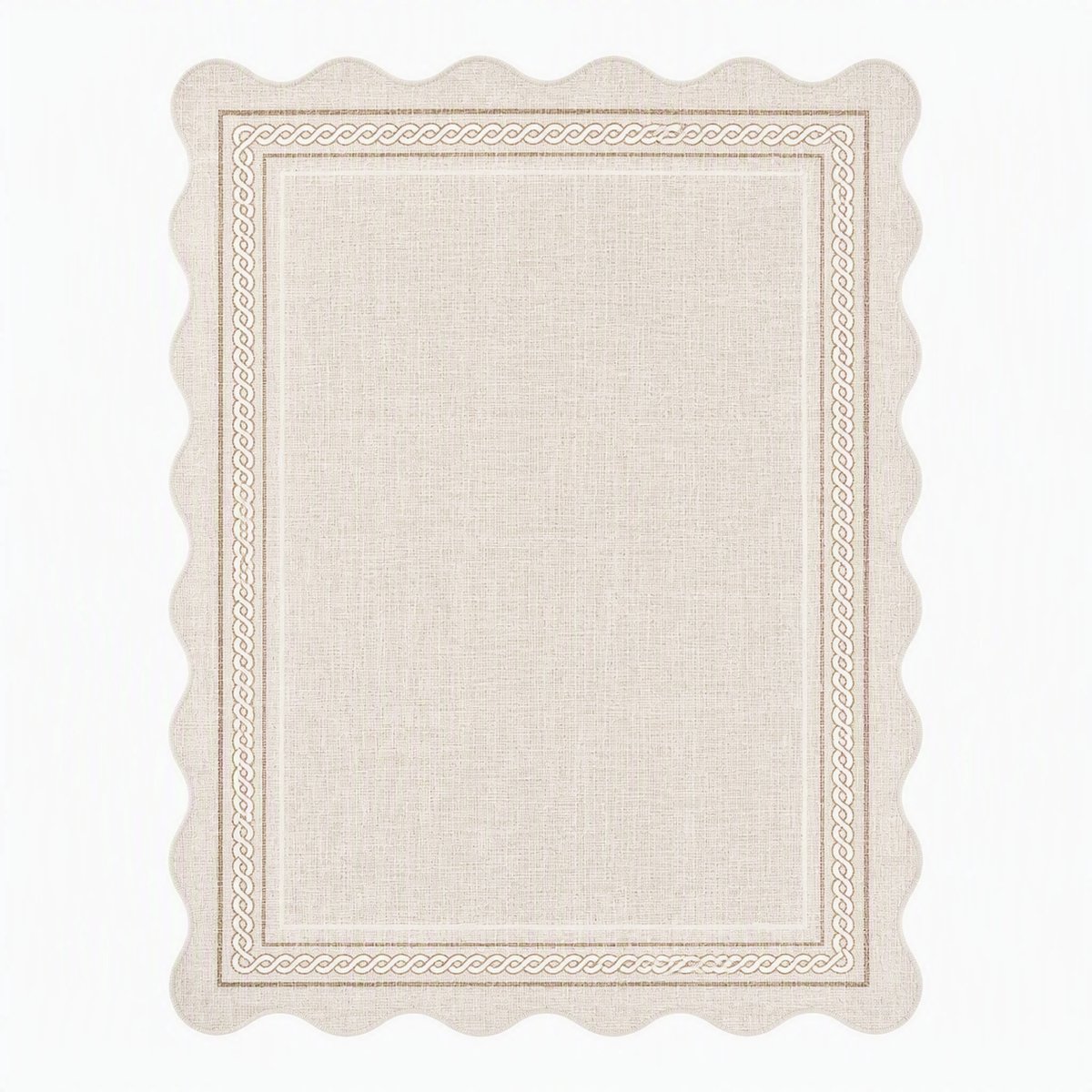 Nutrella Tapijt - Vloerkleed- 120 x 170 cm - Kunstwol - Wasbaar - Modern effen ontwerp - Opvouwbaar - Huisdiervriendelijk - Beige