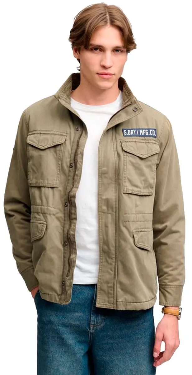 Superdry Military Borg M65 Jas XL Man Khaki