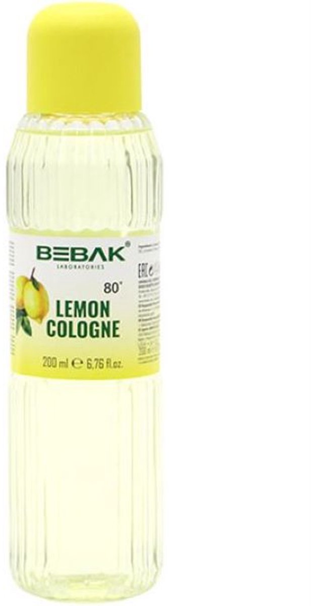 Bebak Limon Kolonyası 80° – Citroen Eau de Cologne 200 ml PET | Handhygiëne & Verfrissende Geur | Turkse Traditionele Cologne