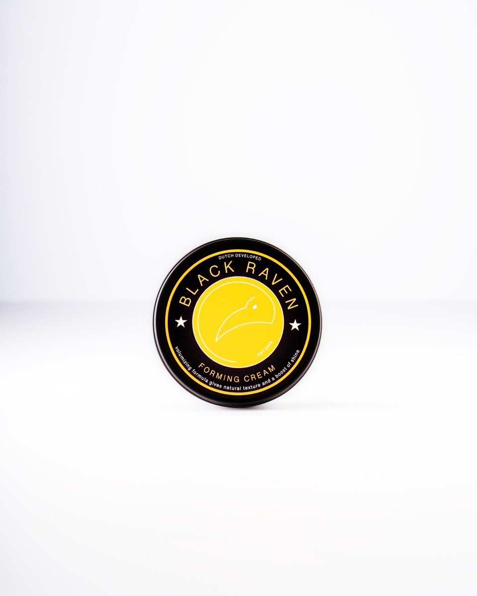 Black Raven Forming Cream - Styling Crème - Flexibele Hold & Volume - Natuurlijke Glans - 100 ml