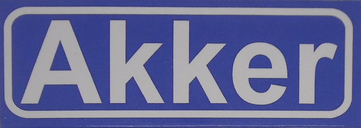 Souv© - koelkast magneet - plaatsnaam bord - kombord - souvenir - koelkastmagneetje - relatiegeschenk Akker