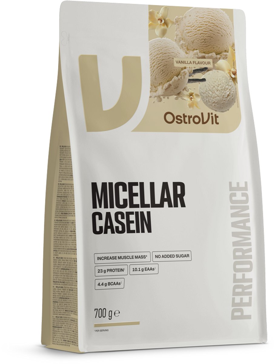 Protein Poeder - Micellar Casein - 700 g - OstroVit - Vanille