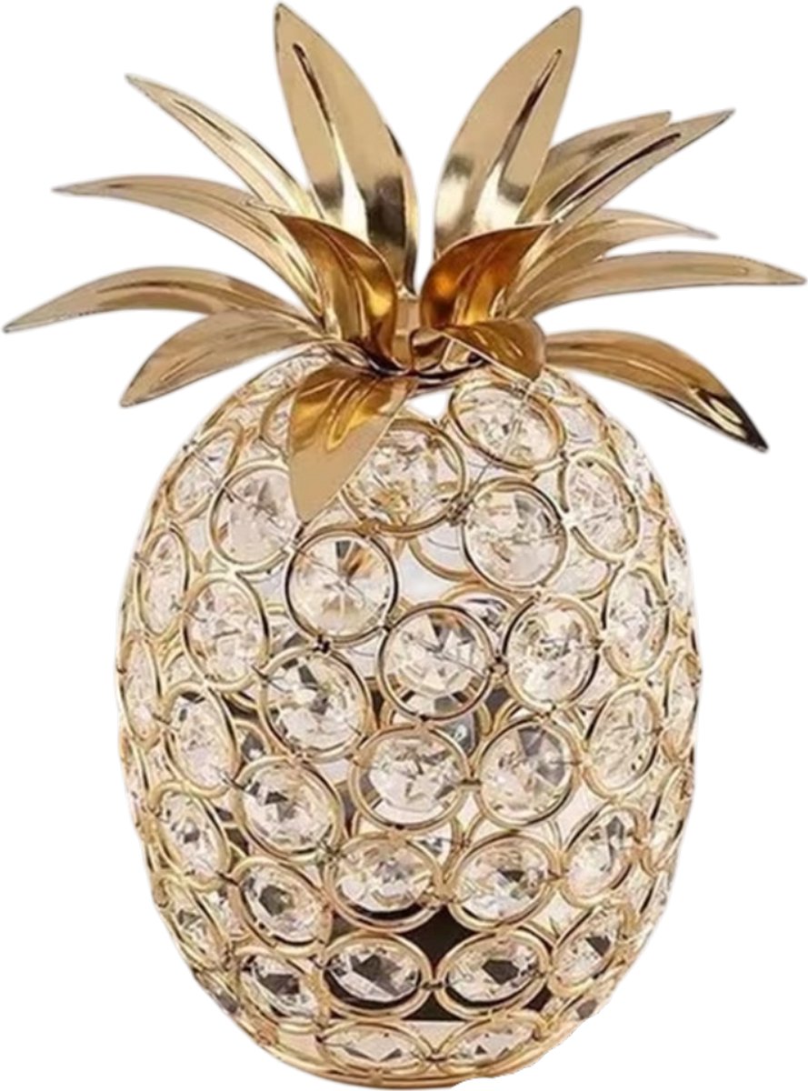 Creatieve Kristallen Ornamenten – Decoratieve Kristalfiguren voor Woonkamer, Slaapkamer & Kantoor, Esthetische Tafeldecoratie, Fotografie-Rekwisieten, Interieurdecoratie & Bijzonder Cadeau - Ananas