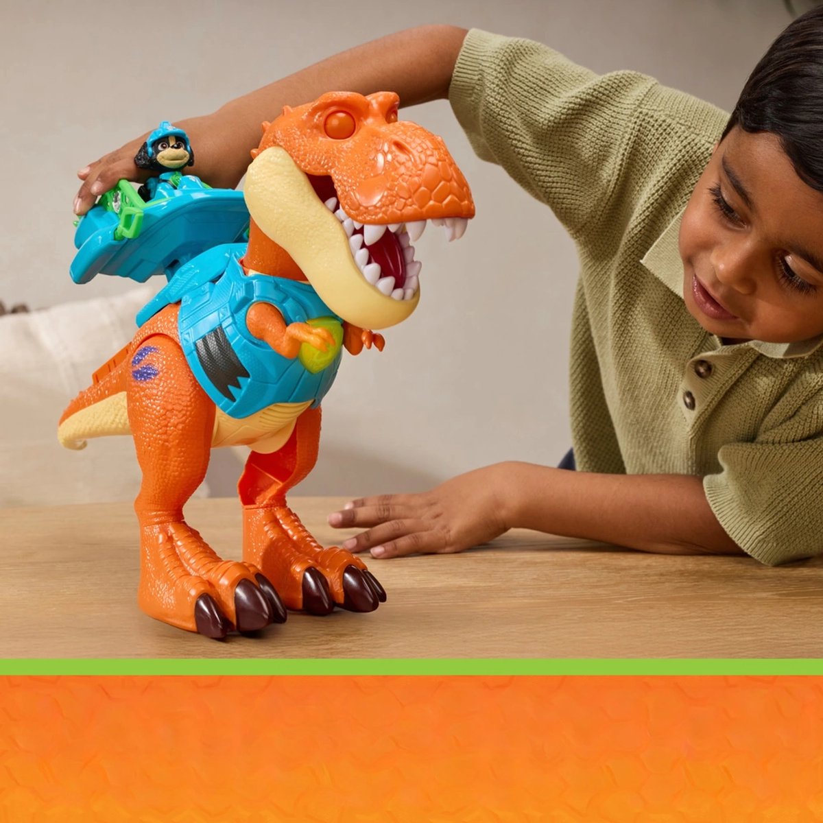 PAW Patrol - T-Rex Timmy met Licht en Geluid + Rex Figuur - Hoogte 25 cm - Paw Patrol Speelgoed vanaf 3 Jaar - Paw Patrol Dino Movie - Dino Film - Dinosaurus Speelgoed - Dinosaurussen - T Rex Figuren — cadeau in Spellen & Speelgoed - foto 3