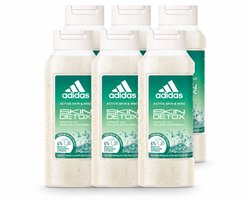 6 x Adidas – Douchegel – Active Skin & Mind Skin Detox – 250 ml - Voordeelverpakking - 6 stuks