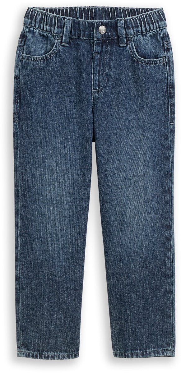 Tom Tailor - Baggy Fit-jeans - Maat 98 - Clean Dark Stone Blue Denim