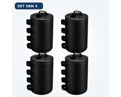 50L-50KG Partytent Pop-up Tent Paviljoen Contra Gewichten Watergevuld 50 Liter / 50 KG Contragewicht – Set van 4 – Zwart
