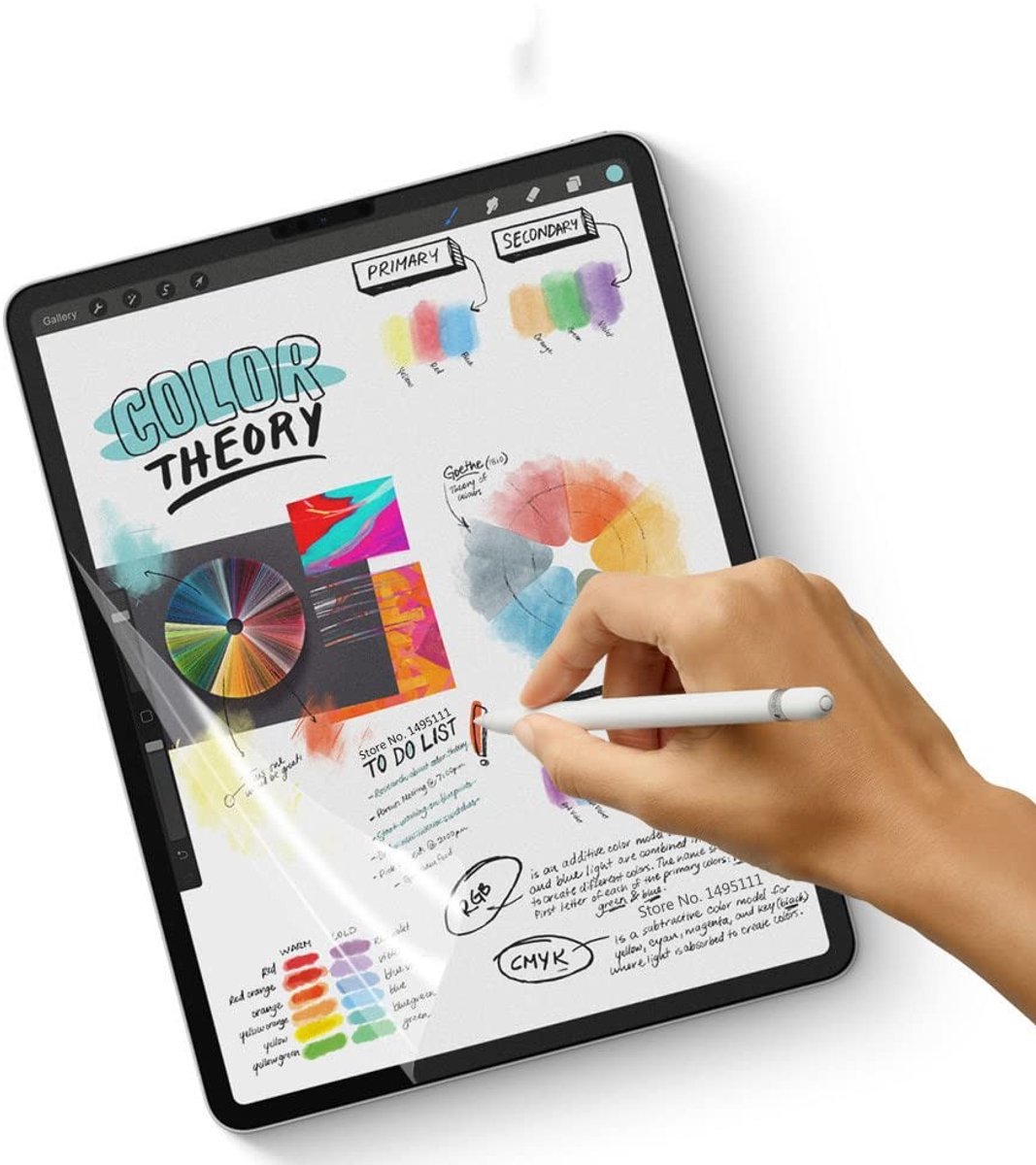 Elzusha - Paper-Feel Screen Protector voor Surface Pro 7 - Matte TPU Film - 2 Stuks