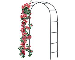 Elzusha - Rozenboog van Staal voor Klimplanten, 240 x 140 x 38 cm