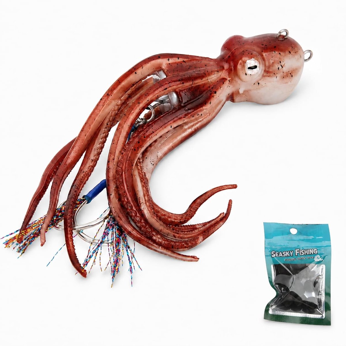 Elzusha - Kunstmatige Octopus Aas met Sprayinkt, 300g