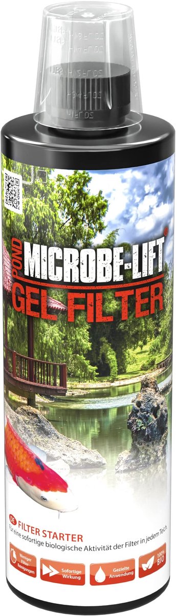 Elzusha - Pond Gel Filter Bacteriën voor Verbeterde Filtratie (473 ml)