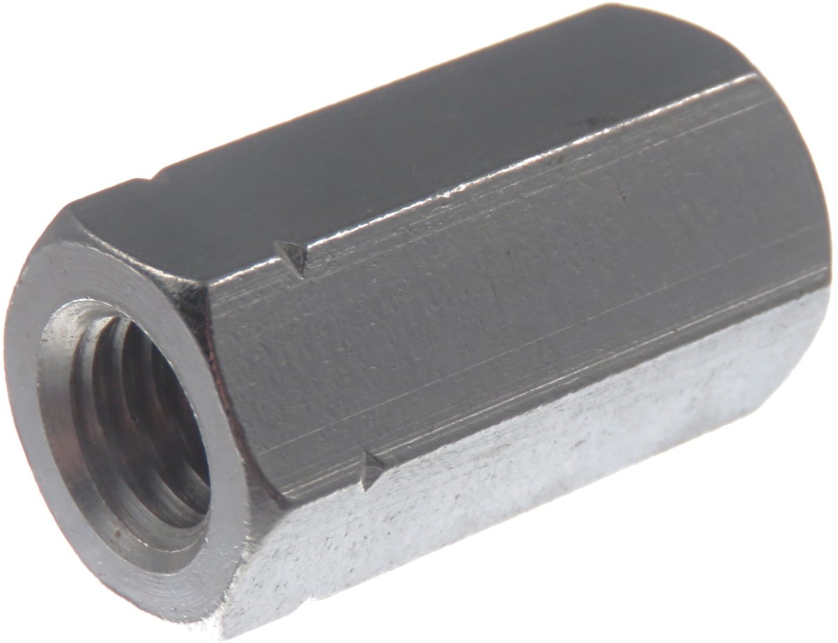 Elzusha - M12 RVS Verlengmoer DIN 6334, Hexagon, 20 Stuks