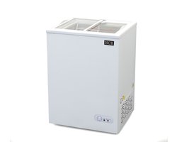HCB® - Professionele Horeca vriezer - Vrieskist met schuifdeksel - 97 liter - 230V - ABS - Diepvries koffer - 52.5x58.5x84 cm (DxBxH) - 30 kg - 1426