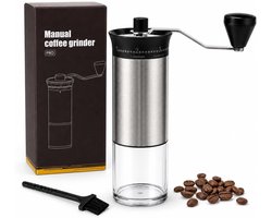 Oraymin Handmatige RVS Koffiemolen - 56 Maalstanden - Keramisch Maalwerk - 30 g Capaciteit