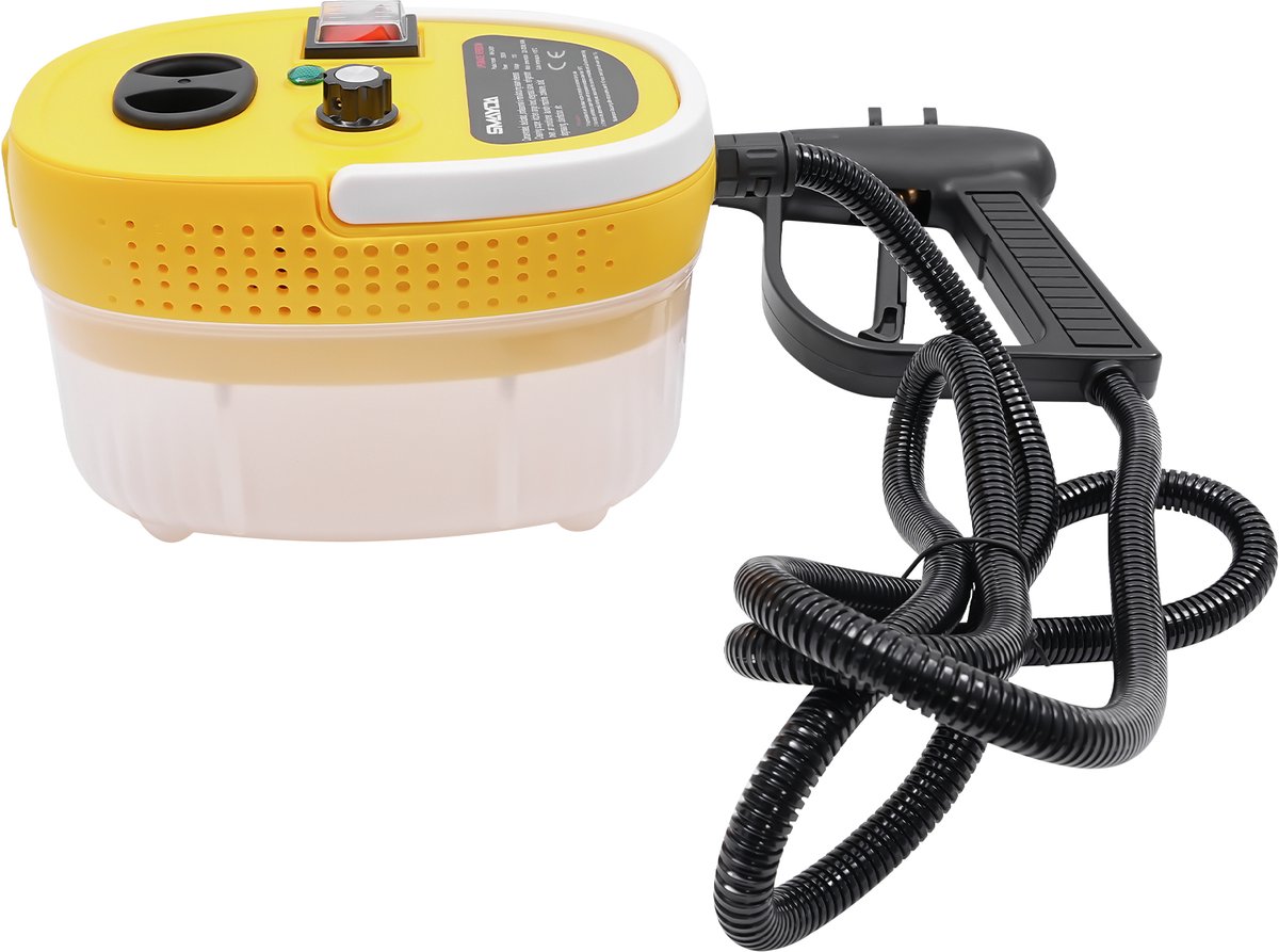 Stoomreiniger Elektrische Hogedruk - 2500 W Vermogen - 1,2 L Waterreservoir - Geel - Vrijstaand - Voor Vloeren En Textiel