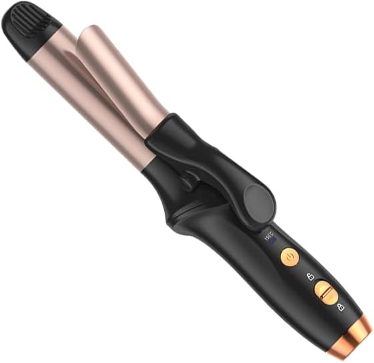 Draadloze mini krultang 25 mm, USB‑oplaadbare keramische haarstyler met 3 temperatuurstanden, compacte reis‑krultang voor onderweg en dagelijkse haarstyling