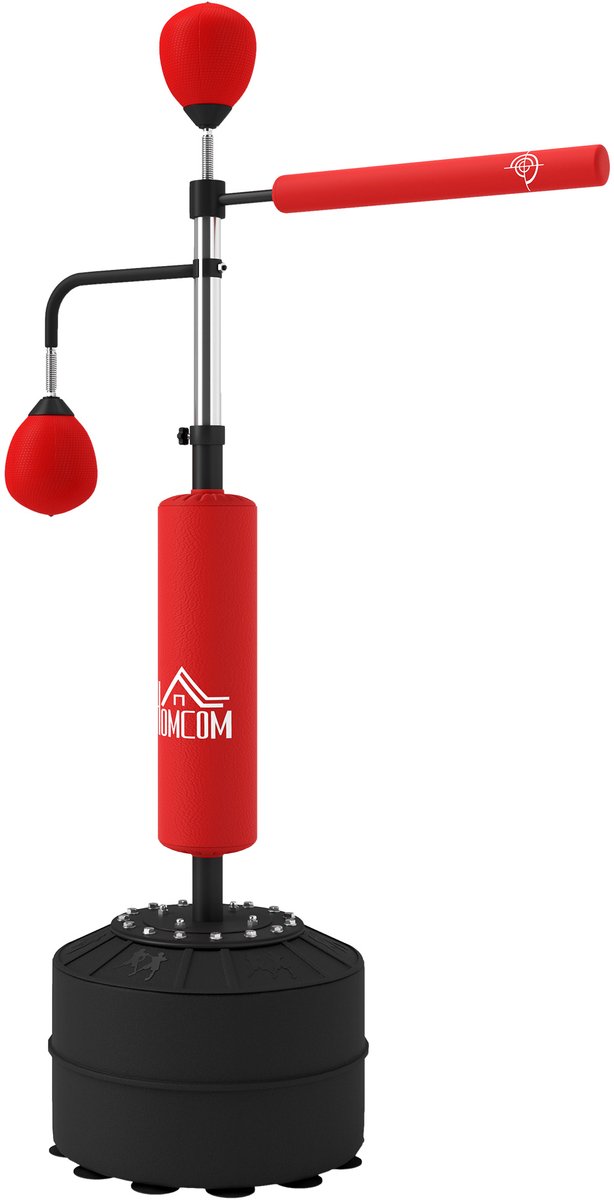 Boks-snelheidstrainer - vrijstaande bokszak - 4-in-1 speedball-boksstation - verstelbaar voor boksen - MMA en uithoudingstraining