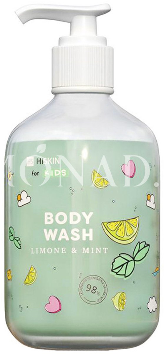 HISKIN Kids Body Wash for Children Limone Mint