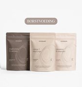 MOM PWDR Zwangerschap Vitaminen en Mineralen - Borstvoeding - Ondersteunt jouw lichaam en de ontwikkeling van je baby bij het geven van borstvoeding - Mama multivitamine - Vegan Omega 3 - Calcium Magnesium - Voedingssupplement - 180 capsules