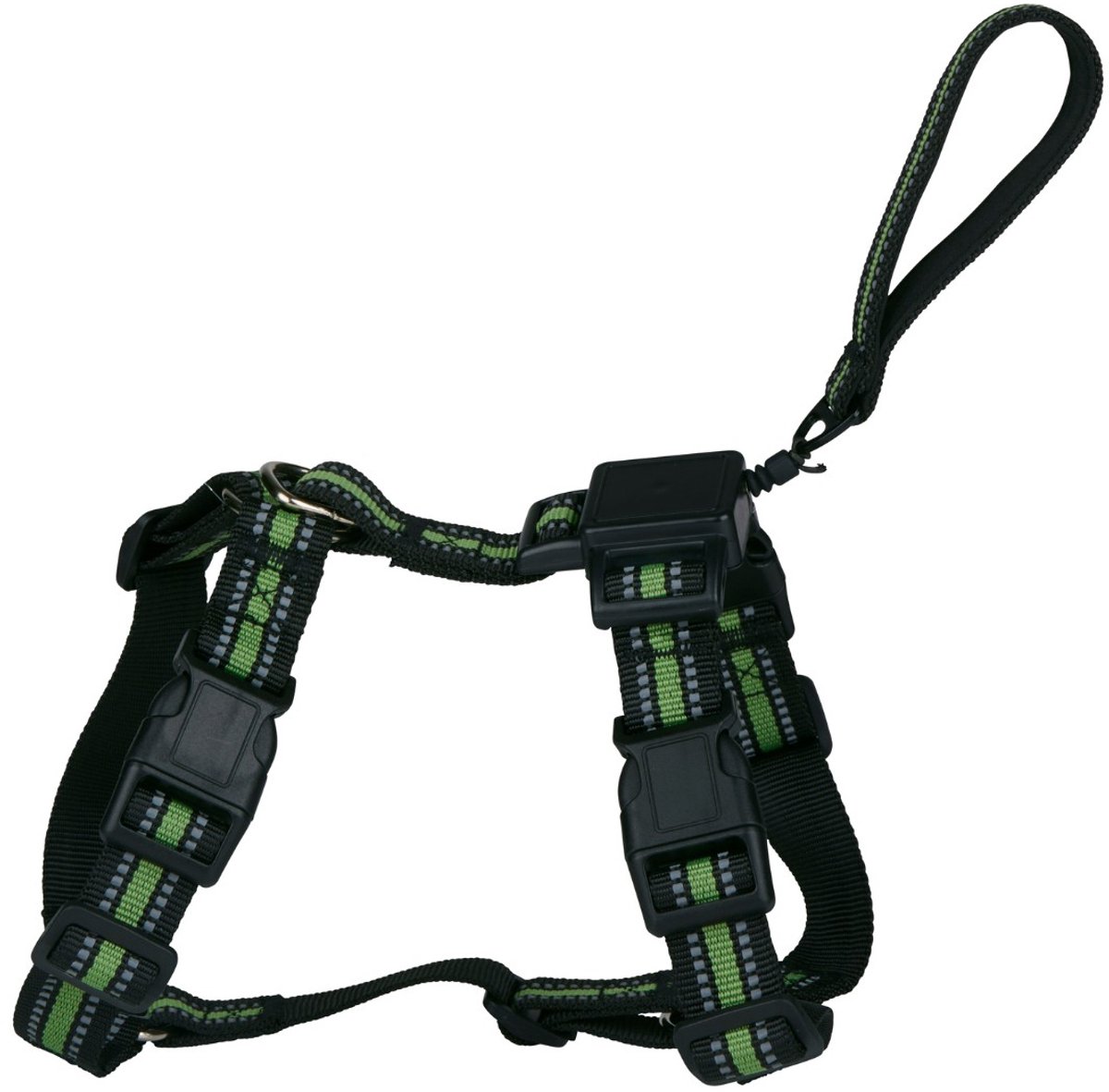 maxxpro Hondentuig Maat M 50 - 62 cm - Harnas Hond met Reflecterende Strepen - Hondenharnas tot 12 kg - Hondentuigje Verstelbaar met Handgreep en Lijn