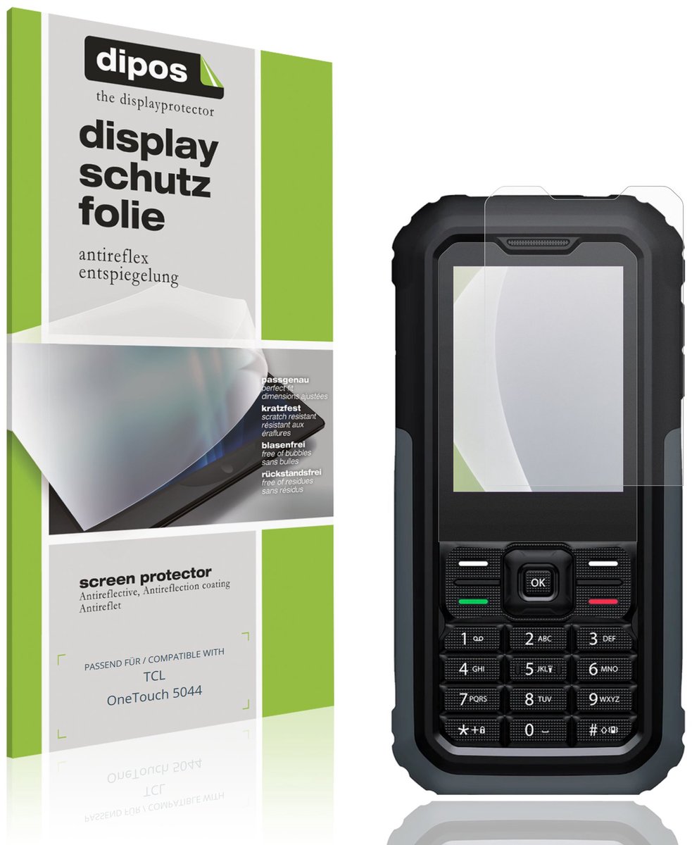 dipos – 4x Matte Beschermfolie geschikt voor TCL OneTouch 5044 | Krasbestendige & antireflecterende Screenprotector Ultra-Thin