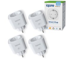 4x Slimme Stekker met Tijdschakelaar en Energiemeter voor…