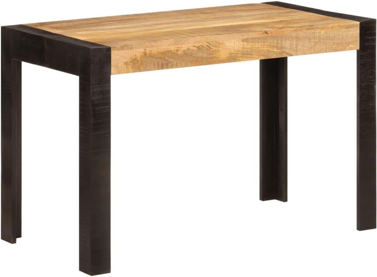 Eettafel, 120 x 60 x 76 cm, van massief mangohout, moderne eettafel, tuineettafel, 356291