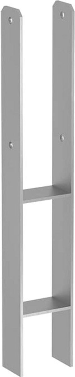 H-Paalsteun voor Betonpaal Verzinkt 201x600x6mm - H-Anker voor Palen