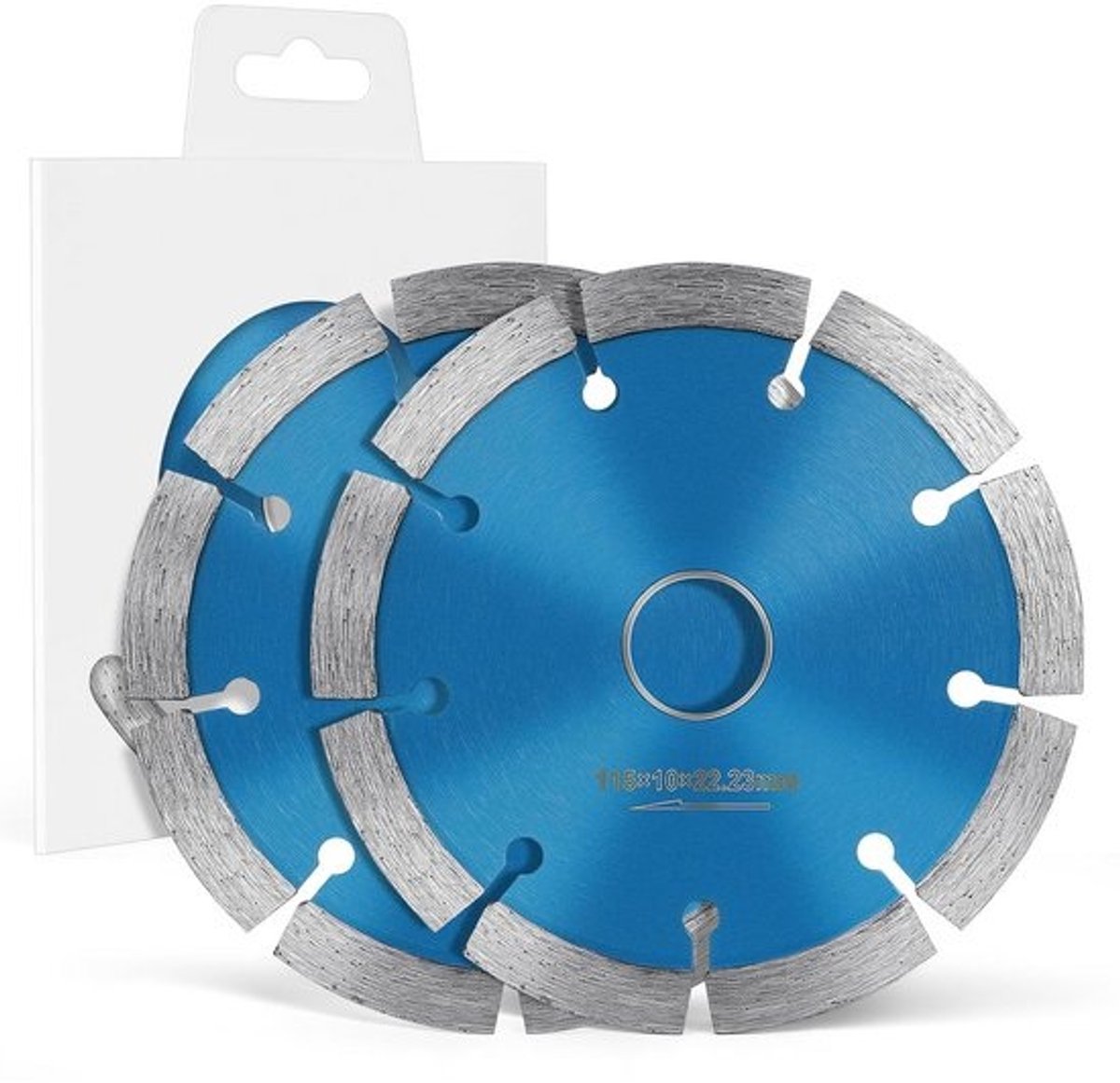 2x Diamant Doorslijpschijven 115mm Extra Dun - Universeel voor Tegels, Beton, Steen & Metselwerk