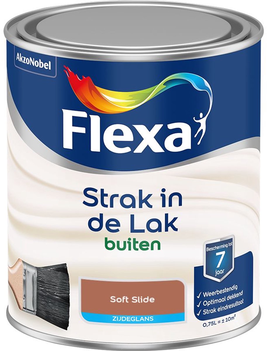 Flexa - Strak In De Lak Buitenlak Zijdeglans - Soft Slide - 750 Ml - Kleur Van Het Jaar 2027