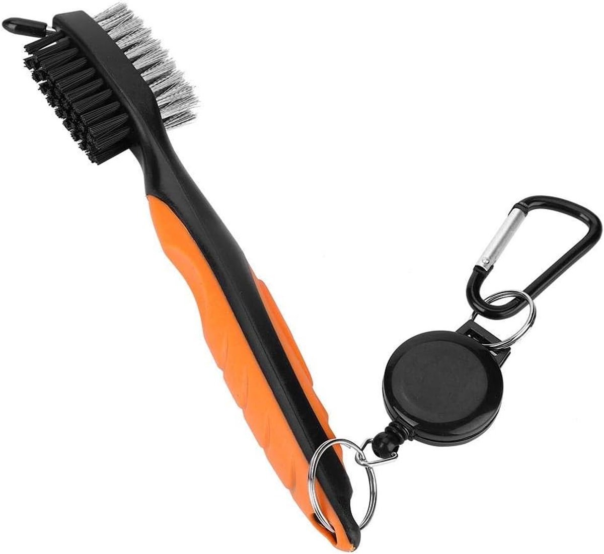 Multifunctionele Golfborstel met Carabiner - Efficiënte Club Groove Cleaner en Schoonmaaktool voor Golfclubs en Ballen