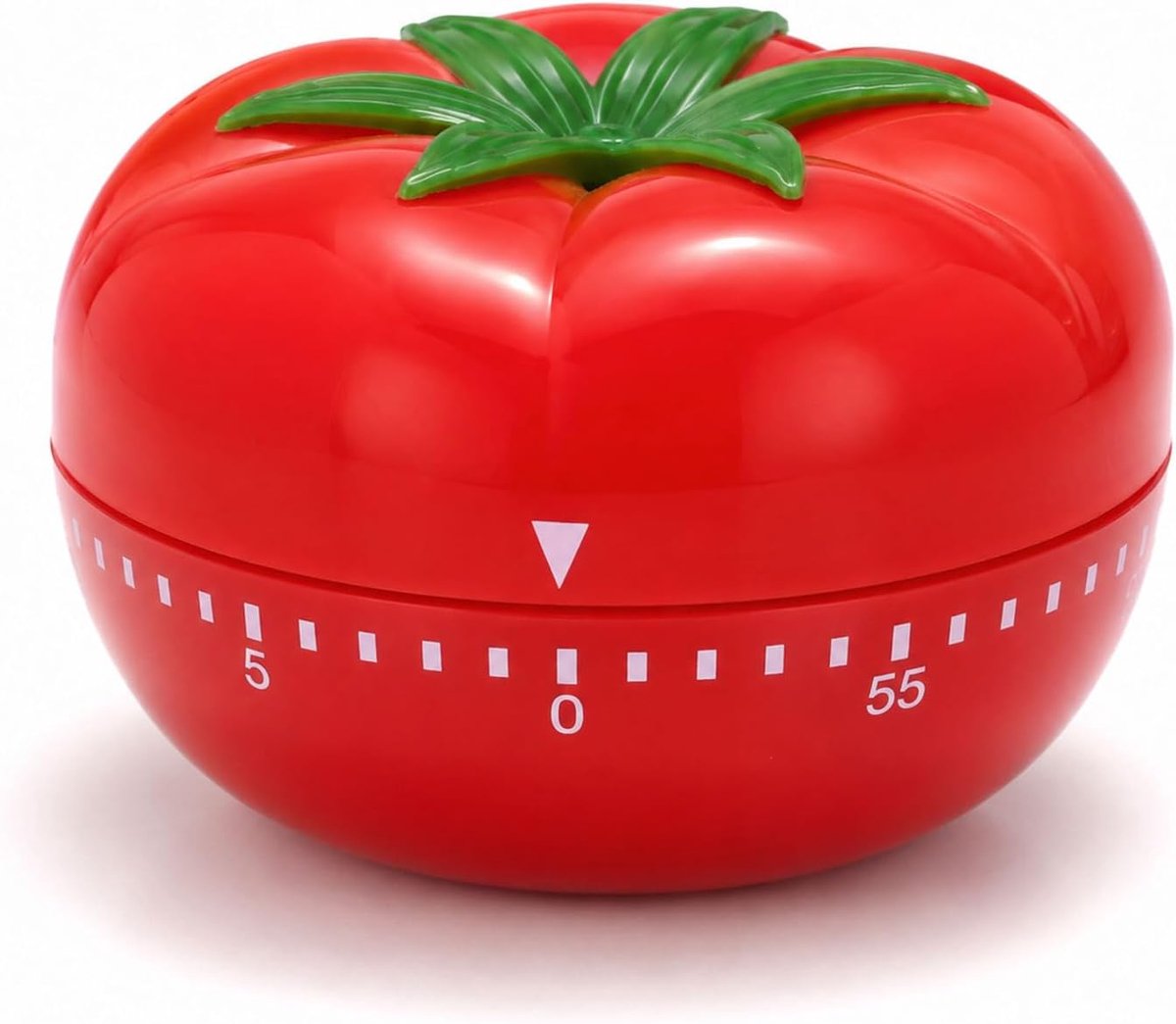 Korte wekker keuken mechanische pomodoro timer eiertimer rood