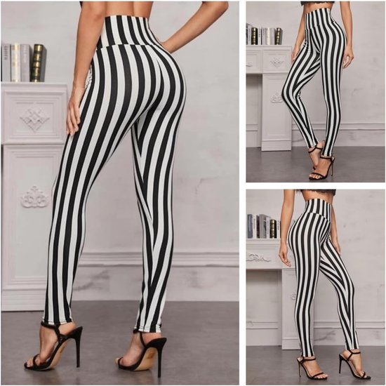 High Waist Yoga Leggings voor Dames, Strakke Sportbroek met Elastische Tailleband, Ideaal voor Hardlopen, Fitness en Yoga Activiteiten — afbeelding 4