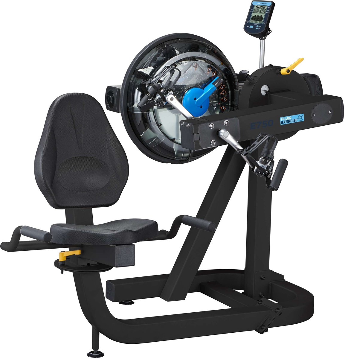 Fluid Exercise E750 Arm- en Beentrainer - Upper Body Ergometer en Ligfiets - 10 Waterweerstandsniveaus - 90° Draaibare Stoel - Revalidatie en HIIT