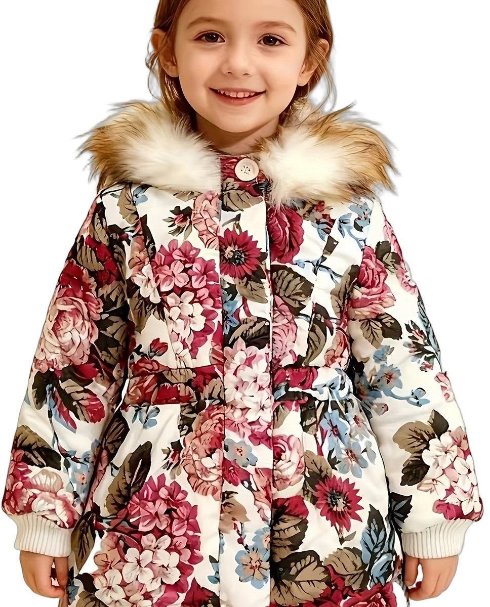 Currero Winterjas Parka Meisjes Lange Jas Meisje Wintermantel Overjas Gewatteerd Waterdicht Winter Stijlvol Mantel Kinderen 9-10 Jaar Beige