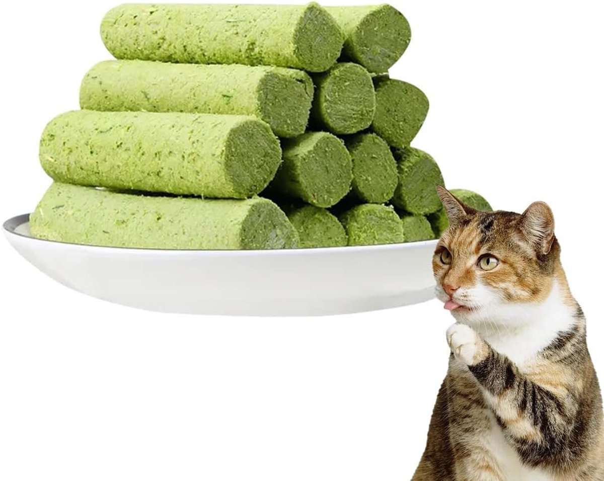 10 stuks kattensnacks, 50 g gevriesdroogde snack met kattenkruid voor tandreiniging