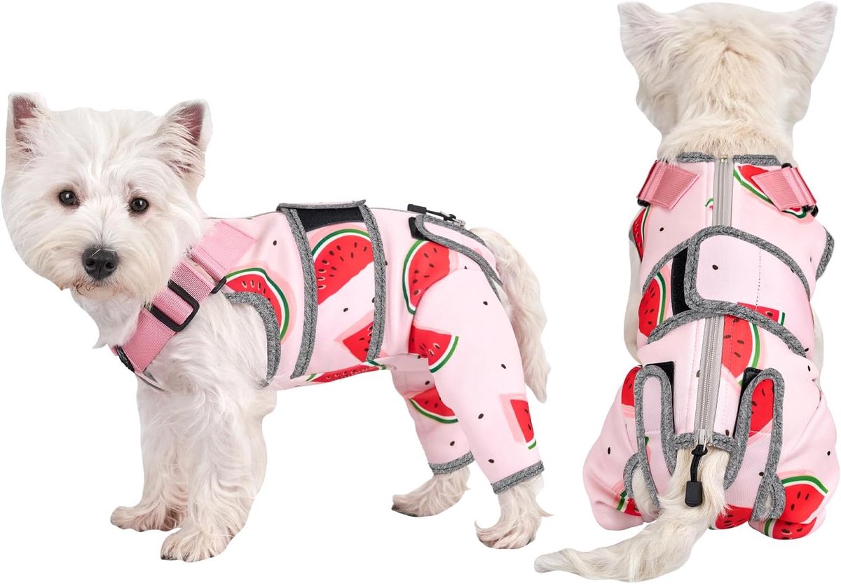 Herstelpak voor honden, ademend herstelpak voor honden, herstelpak voor achterbenen, zachte honden, beenwondbeschermer voor kleine, middelgrote/grote honden, onesie, reu/vrouwelijke honden