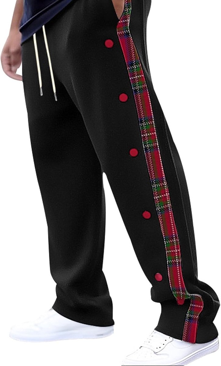Casual broek voor heren, geruit, gewatteerd, geribbelde broek, rechte rand, CR OSS outdoorbroek