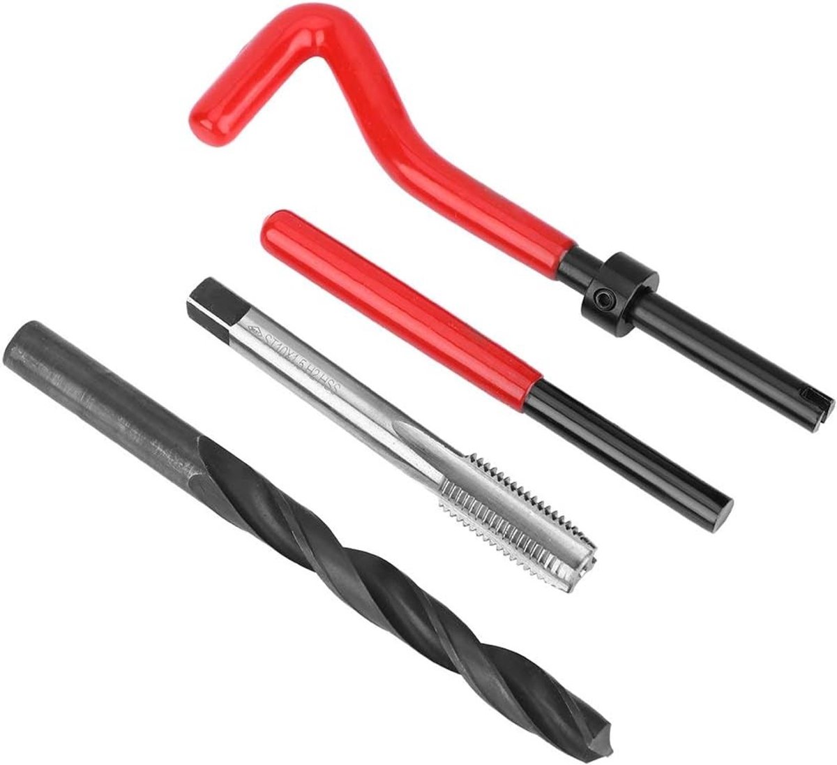 17-delige RVS Draadreparatieset met M10x1.5 Boor, Tap en Draadinvoegtool voor Aluminium en Meer, Duurzaam en Slijtvast