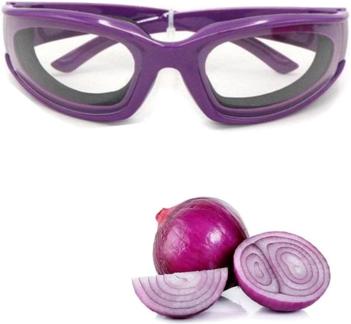 Keukenaccessoires, uienveiligheidsbril, bril voor het snijden van uien, onkruidige uien, anti-kruidige uienhals, veiligheidsbril, uienbril, veiligheidsbril voor vrouwen en mannen