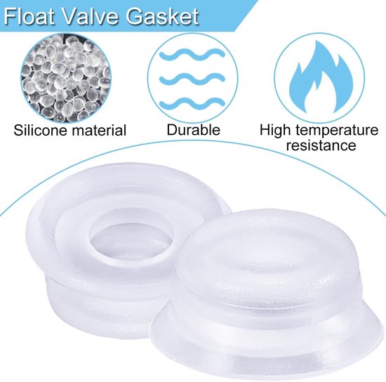 14 Stuks Vervangende Onderdelen Vlotterklep Pakkingen Anti-Blok Cover voor Instant Pot Duo 3, 5, 6, 8 Qt, Duo Plus, Ultra, LUX 3, 8 Qt Snelkookpan Float Siliconen Afdichting Caps Accessoires — afbeelding 4
