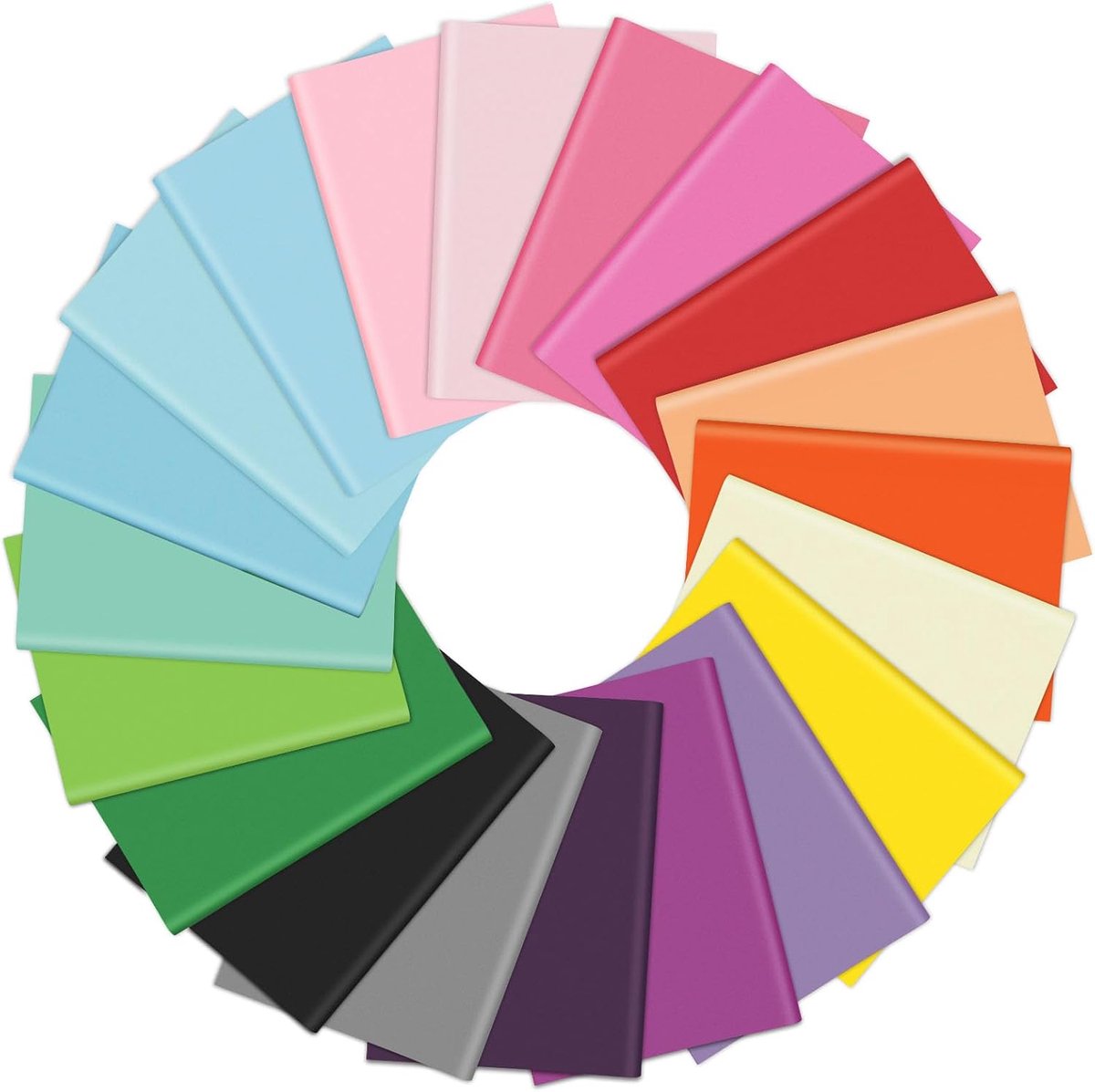 60 vellen 20 veelkleurig tissuepapier Rainbow tissuepapier bulk cadeauverpakking voor DIY kunstambachten bloemen verjaardag feest festival
