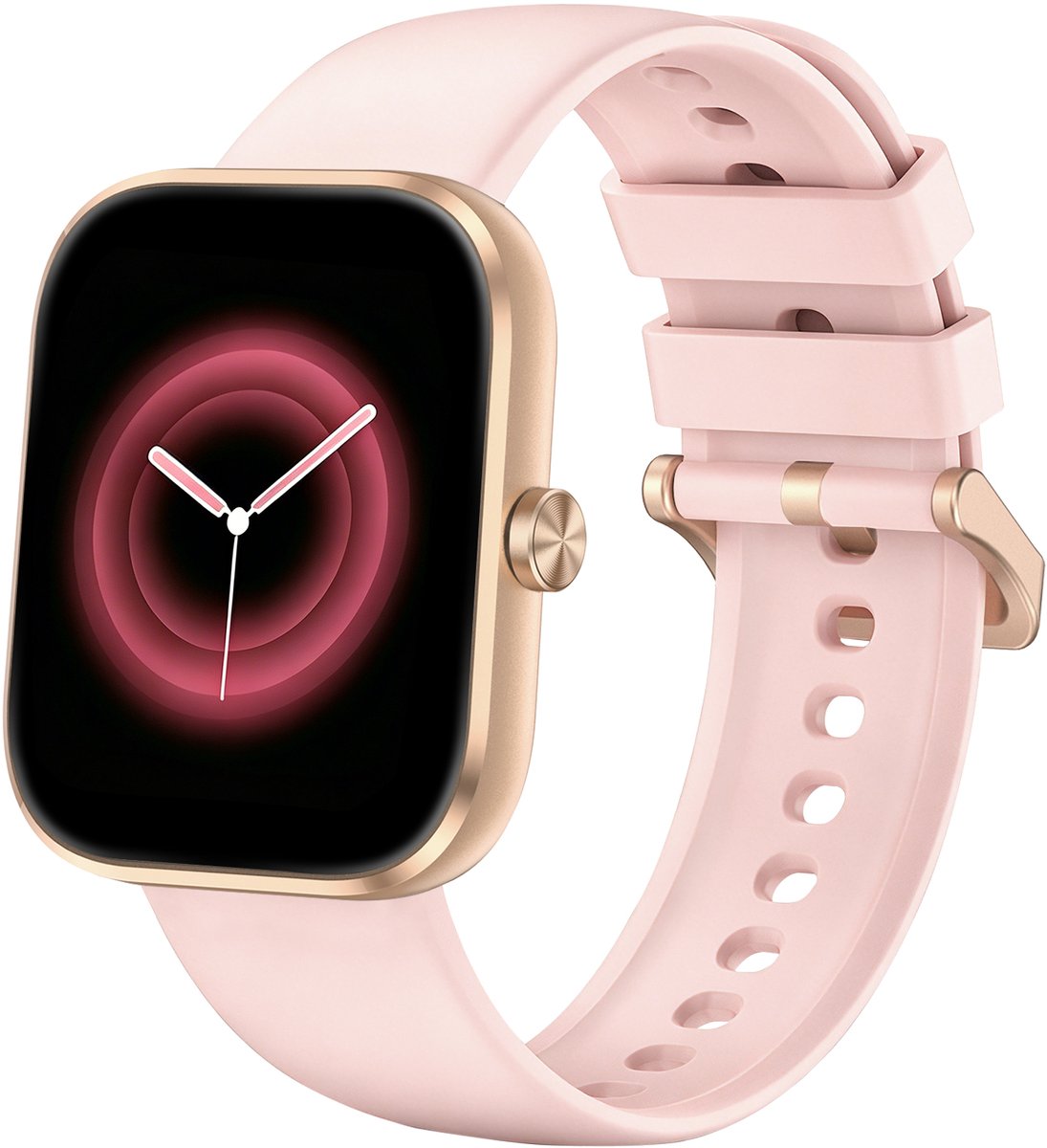 Sytifro Smartwatch dames met Bluetooth Bellen - horloge dames met 1.83 Inch HD Scherm - Hartslagmeter - Slaapmonitor - Stappenteller - IP68 Waterdicht - Geschikt voor iOS & Android - Roségoud