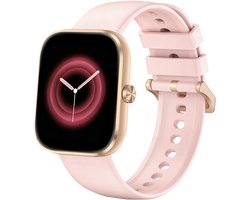 Sytifro Smartwatch dames met Bluetooth Bellen - horloge dames met 1.83 Inch HD Scherm - Hartslagmeter - Slaapmonitor - Stappenteller - IP68 Waterdicht - Geschikt voor iOS & Android - Roségoud